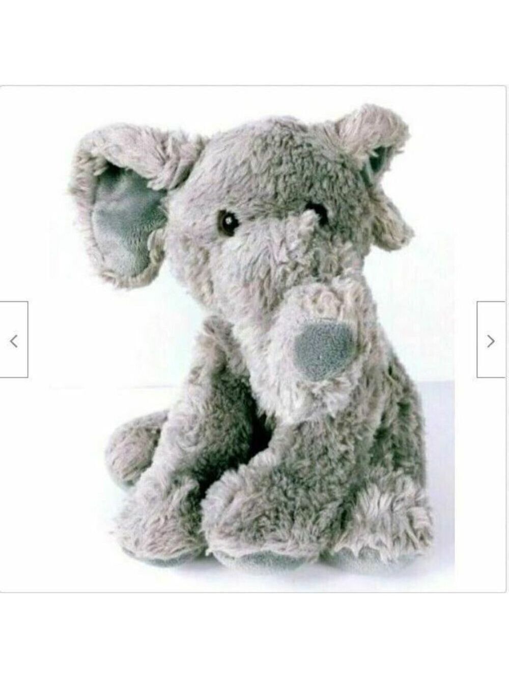 Aurora Elephant Plush Stuffed Animal Gray 11.5 Inch
